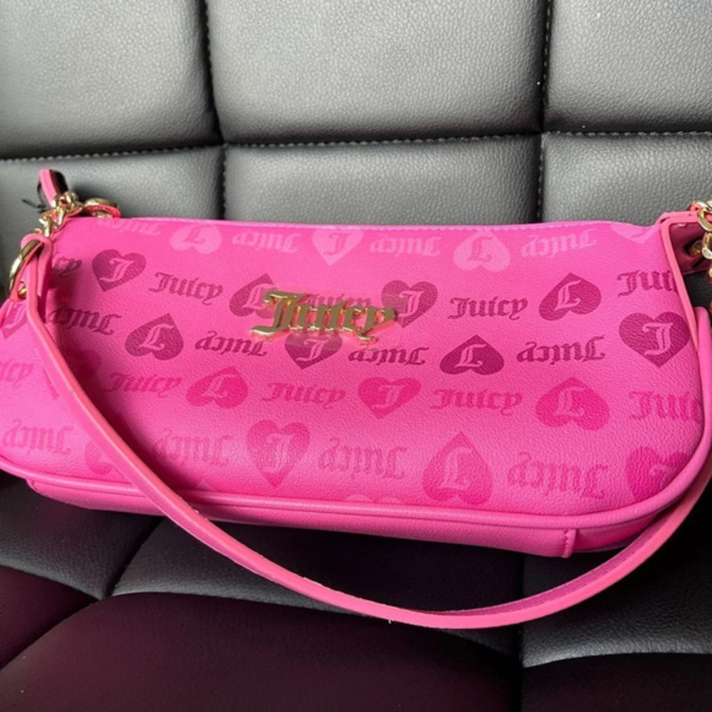 Juicy Couture Pink Shoulder Bag Y2K Mini Purse Monogram Logo NWT